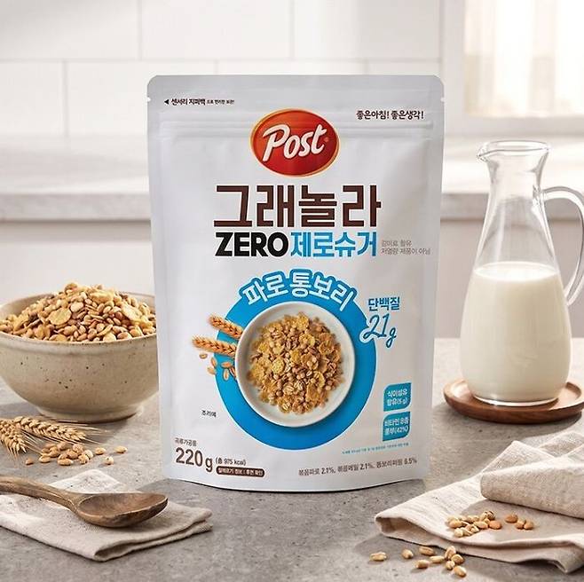 동서식품, 포스트 그래놀라 제로슈거 파로 통보리ⓒ동서식품