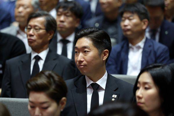 2025년 6월26일 서울 용산구 백범김구기념관에서 열린 백범 김구 선생 제76주기 추모식에서 김구 선생 증손자인 김용만 더불어민주당 의원이 자리하고 있다.ⓒ뉴시스