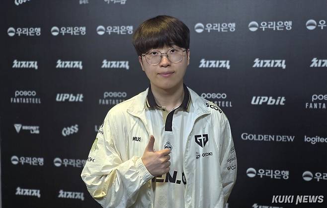 ‘기인’ 김기인이 14일 서울 종로구 치지직 롤파크에서 쿠키뉴스와 인터뷰하고 있다. 김영건 기자