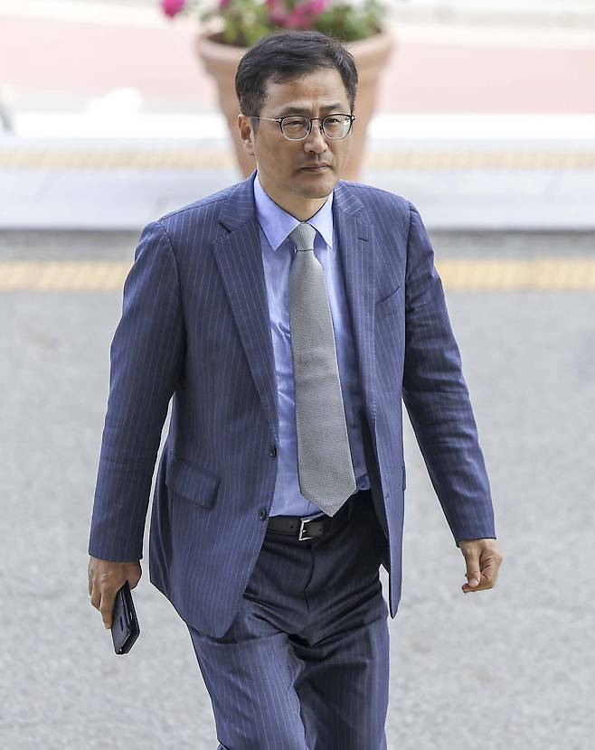 이태한 변호사가 지난 2024년 5월 24일 경기 과천시 정부과천청사 법무부에서 열린 검찰인사위원회에 참석하고 있다. (사진=뉴시스)