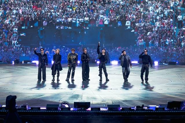 O BTS realizou o show de encerramento de sua turnê europeia no Stade de France, em Paris, no dia 18 do mês passado. Foto: Big Hit Music (HYBE).