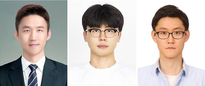 탄소나노튜브 섬유와 맥신을 결합한 고강도 초박막 복합소재 필름을 개발한 한국재료연구원 융·복합재료연구본부 (왼쪽부터)김태훈 책임연구원, 최민석 학생연구원, 박경태 박사후연구원.