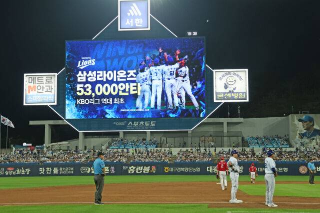 박승규가 8월 18일 대구 삼성 라이온즈파크에서 열린 SSG 랜더스전 팀 통산 53000번째 안타를 쳤다./삼성 라이온즈 제공