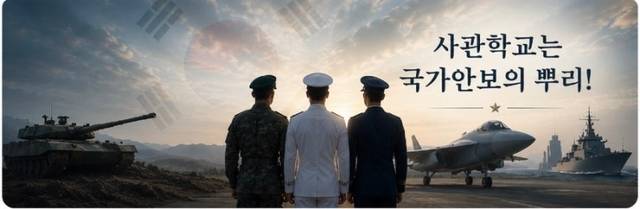 사관학교는 국가안보의 뿌리임을 설명하는 CG. 조병설 예비역 대령 제공