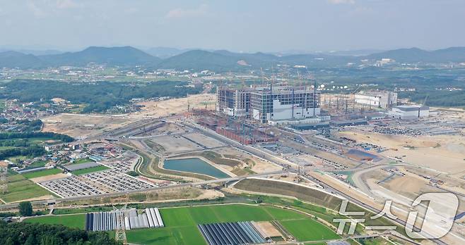 경기 용인시 처인구 원삼면에 위치한 용인 반도체 클러스터 일반산업단지 공사현장의 모습. 2026.6.29 ⓒ 뉴스1 김영운 기자