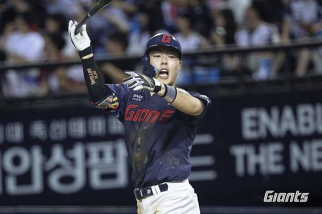 [서울=뉴시스] 프로야구 롯데 자이언츠의 고승민. (사진= 롯데 자이언츠 제공) *재판매 및 DB 금지