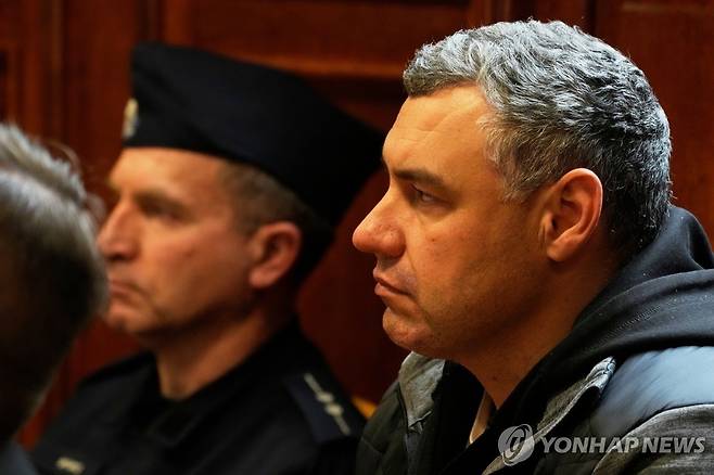 폴란드 법원 출석한 볼로디미르 주라울레우 [AP=연합뉴스 자료사진. 재판매 및 DB 금지]