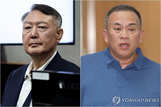 윤석열 전 대통령(왼쪽)과 명태균 씨 [사진공동취재단·연합뉴스 자료사진. 재판매 및 DB 금지]