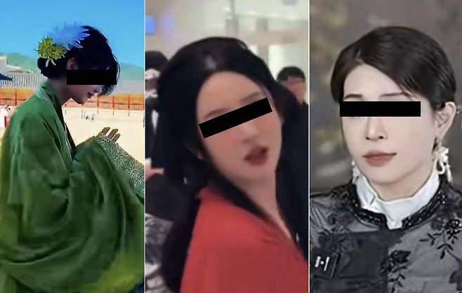 중국 인플루언서들이 자신의 SNS에 중국 전통복식인 한푸를 입은 사진을 올려 놨다. (사진=서경덕 SNS)
