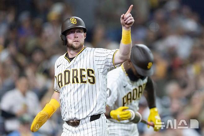 [샌디에이고=AP/뉴시스] 메이저리그(MLB) 샌디에이고 파드리스의 제이크 크로넨워스. 2026.08.23