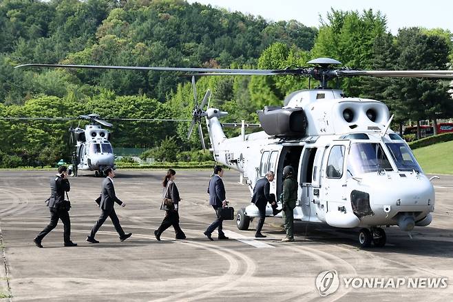 종합특검 '연평도 검증영장 집행' 출발 [연합뉴스 자료사진]