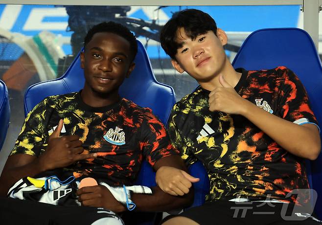 뉴캐슬 박승수(오른쪽) 2025.7.30 ⓒ 뉴스1 김진환 기자