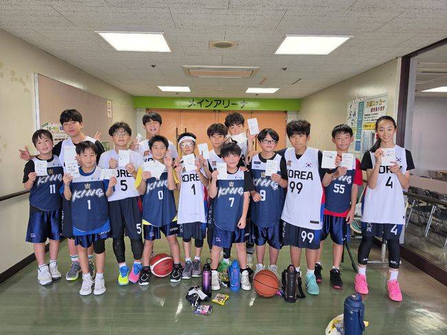 [사진] 오사카 원정대회를 성공적으로 치른 덩킹농구교실 / 덩킹농구교실 제공