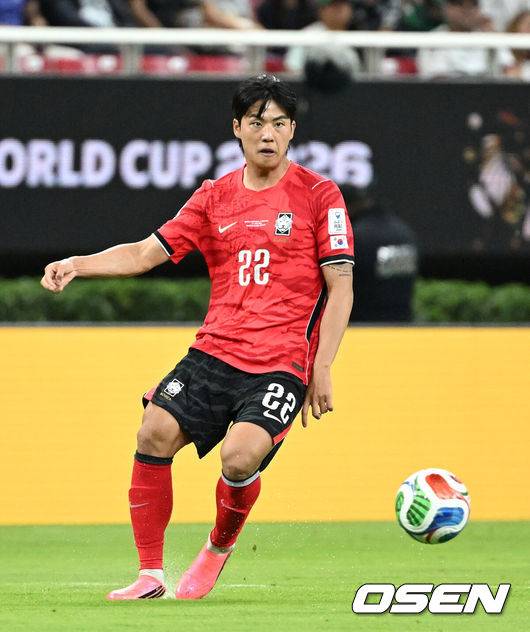 [OSEN=이대선 기자] 대한민국 설영우 2026.06.14 /sunday@osen.co.kr
