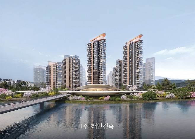해안건축 올림픽훼밀리타운 조감도 [해안건축 제공. 재판매 및 DB 금지]
