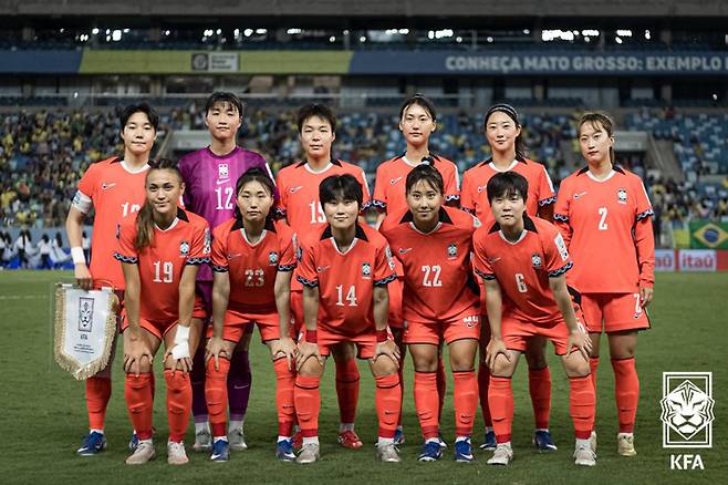 신상우 감독이 이끄는 대한민국 여자축구대표팀 (대한축구협회 제공). 2026.4.12 ⓒ 뉴스1 김진환 기자