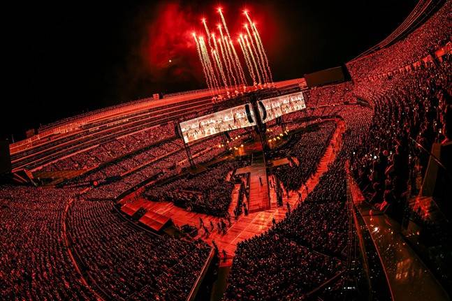 Foto do show do BTS em Chicago / Foto = Conta Oficial X do BTS