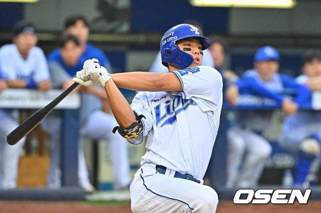 [OSEN=대구, 이석우 기자] 삼성 라이온즈 김영웅 090 2026.07.18 / foto0307@osen.co.kr