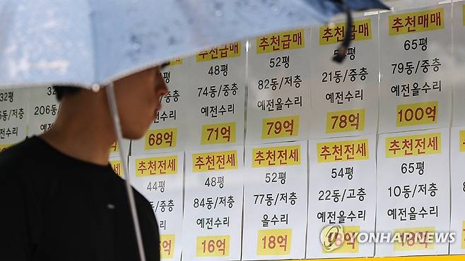 정부, 종부세 비거주1주택 기본공제 축소안 폐기 (서울=연합뉴스) 서대연 기자 = 정부는 1일 국무회의에서 비거주 1주택자의 종합부동산세 기본공제를 현행 공시가격 기준 12억원으로 유지하기로 결정했다.
    지난달 3일 발표한 세제 개편안에서 9억원으로 축소하겠다고 발표한 지 29일 만에 국민 의견 수렴과 부처 협의를 거쳐 원상복구 하는 것이다. 재정경제부는 이날 국무회의에서 이런 내용의 종합부동산세법, 소득세법 등 11개 세법 개정안이 최종 확정됐다고 밝혔다. 사진은 이날 서울 강남구 한 부동산 중개업소에 붙은 매물 정보. 2026.9.1 dwise@yna.co.kr