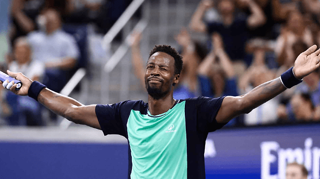 40번째 생일에 US오픈 승리를 자축한 가엘 몽피스. ATP