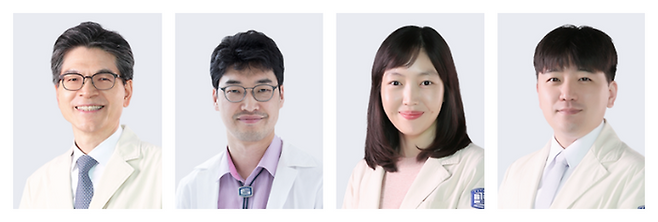 (왼쪽부터) 민창기·박성수·이정연·변성규 교수. ⓒ가톨릭대 서울성모병원