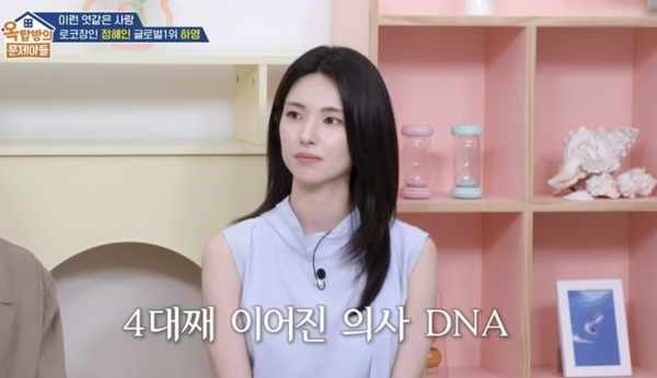 배우 하영이 지난달 출연한 KBS2 예능 ‘옥탑방의 문제아들’ 방송 한 장면. KBS 방송화면 캡처