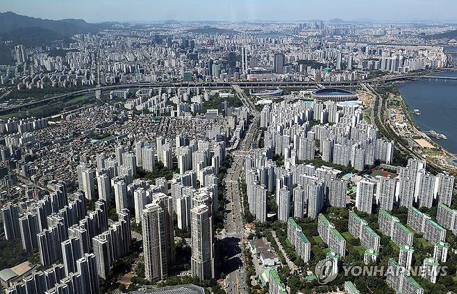 서울 송파, 강남 일대 아파트 모습 [연합뉴스 자료사진]