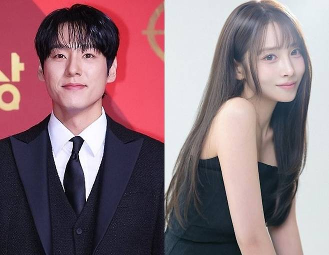 배우 곽시양(왼쪽), 러블리즈 유지애. 연합뉴스