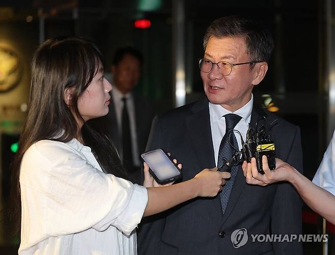 조사 마친 정몽규 전 대한축구협회 회장 / 사진=연합뉴스