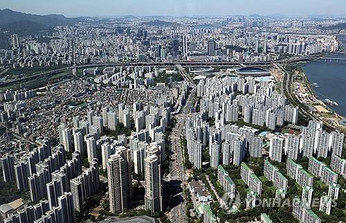 서울 송파, 강남 일대 아파트 모습 [연합뉴스 제공]