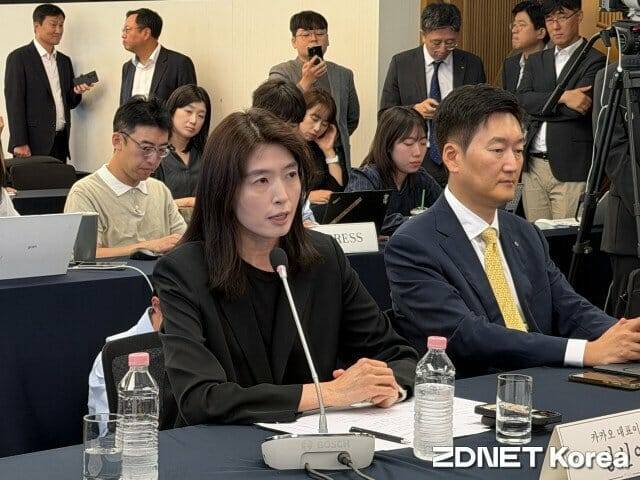 정신아 카카오 대표는 AI 기술을 국민 일상으로 확산해 실질적인 변화를 만드는 것이 이번 사업 성패를 좌우할 것이라고 강조했다.