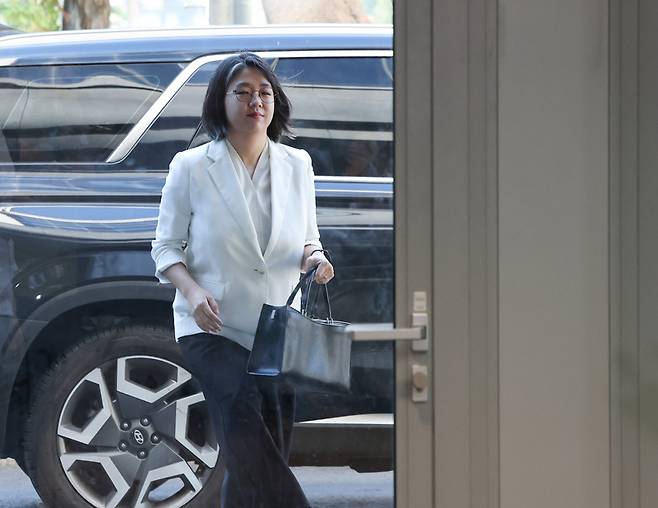 출근하는 용혜인 성평등가족부 장관 후보자 / 사진 = 연합뉴스