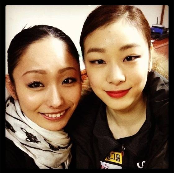 김연아(오른쪽)와 안도 미키. [안도 미키 인스타그램].