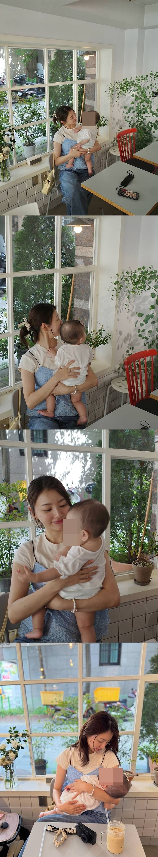 그룹 신화 이민우의 아내 이아미가 출산 후 딸과 함께한 일상을 공개했다./사진=이아미 SNS