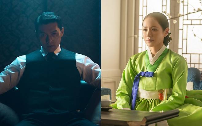 현빈='메이드 인 코리아2' 스틸(왼쪽), 손예진='스캔들' 스틸