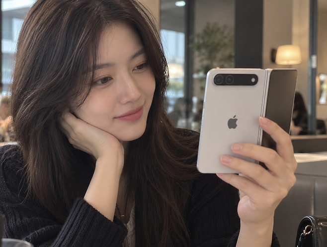 애플 폴더블폰 예상 이미지 [챗GPT AI로 제작]