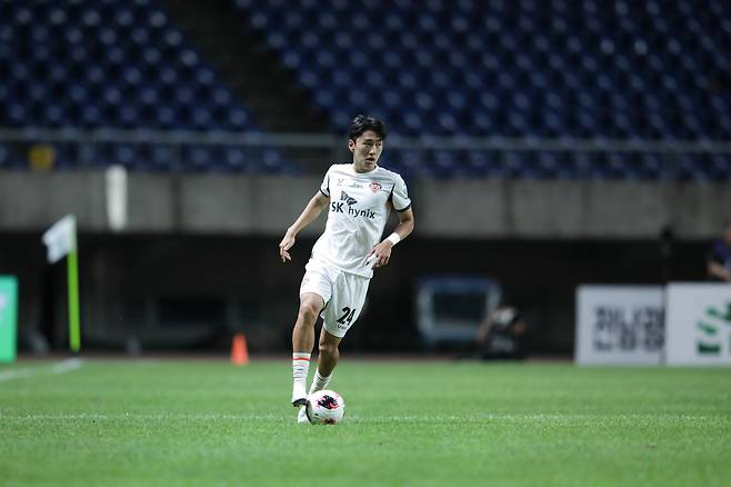 사진은 지난 광주FC전에 나선 제주 최병욱의 모습. 사진=제주
