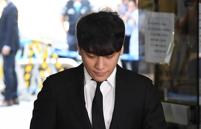 2019년 영장실질심사 당시 승리