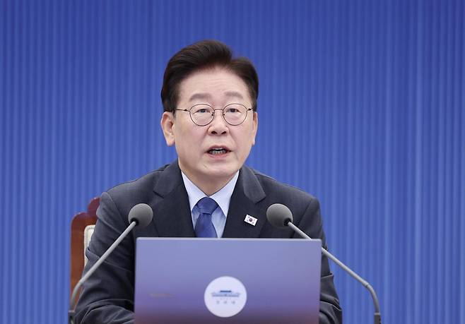 이재명 대통령이 11일 청와대에서 열린 수석보좌관회의에서 발언하고 있다. 2026.09.11[서울=뉴시스]