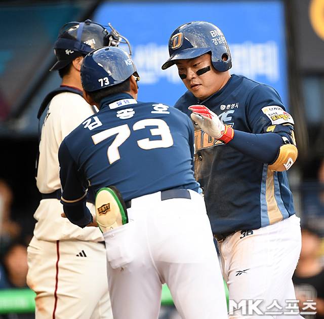 권희동은 12일 두산전에서 홈런포를 가동했다. 사진=천정환 기자