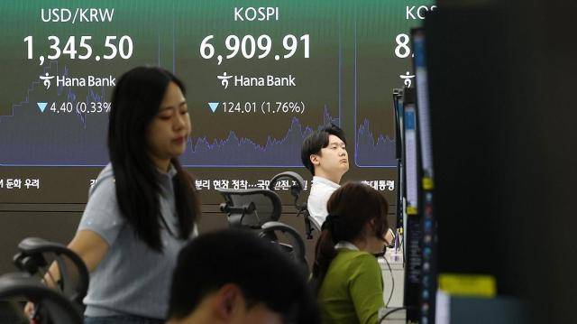 지난 11일 6909.91로 거래를 마친 코스피 [사진=연합뉴스]