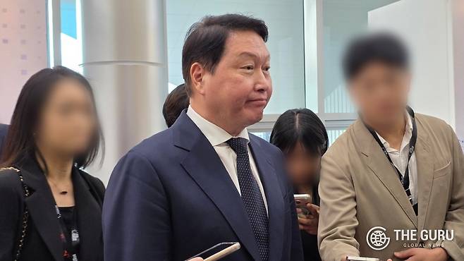 최태원 SK그룹 회장이 지난 11일 울산시 울주군 울산전시컨벤션센터(UECO)에서 열린