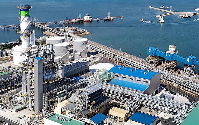 에이치디(HD)현대이앤에프 액화천연가스(LNG) 열병합발전소 전경. 에이치디현대이앤에프 제공