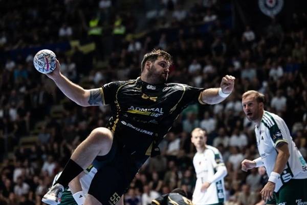 사진 2026/27 시즌 EHF 남자핸드볼 챔피언스리그 베를린과 파르티잔 경기 모습, 사진 출처=유럽핸드볼연맹