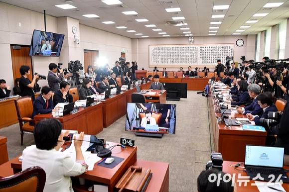 15일 서울 여의도 국회 법제사법위원회에서 김승원 법무부 장관 후보자 인사청문회에서 진행되고 있다. [사진=곽영래 기자]