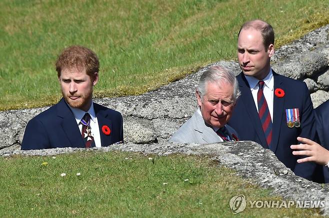 2017년 찰스 3세 부자 [AFP=연합뉴스 자료사진. 재판매 및 DB 금지]
