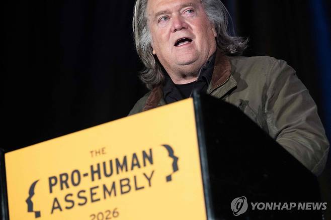 스티브 배넌 [AFP=연합뉴스. 재판매 및 DB 금지]
