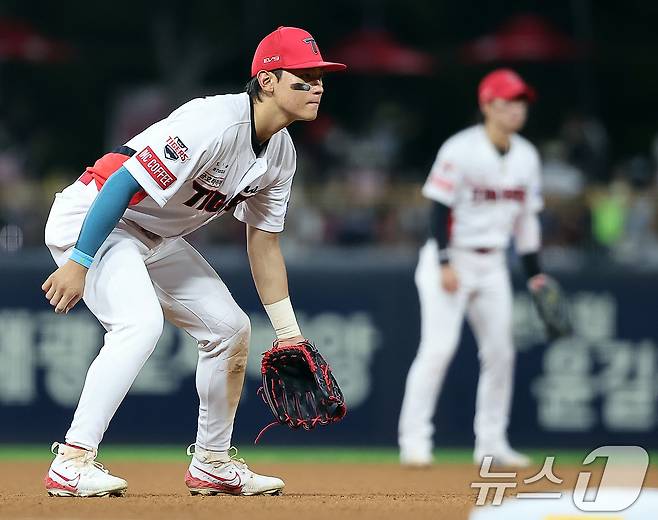 올 시즌 수비 능력이 확실히 성장한 김도영(KIA). ⓒ 뉴스1 김진환 기자