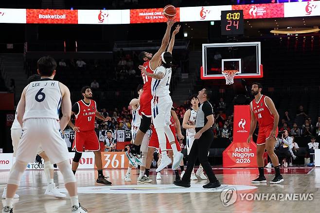 아시안게임 농구 4강전 시작