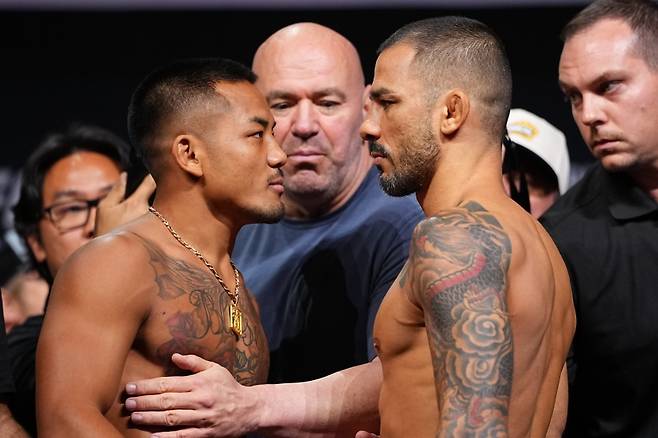 조슈아 반(왼쪽)과 알레샨드리 판토자. 사진=UFC